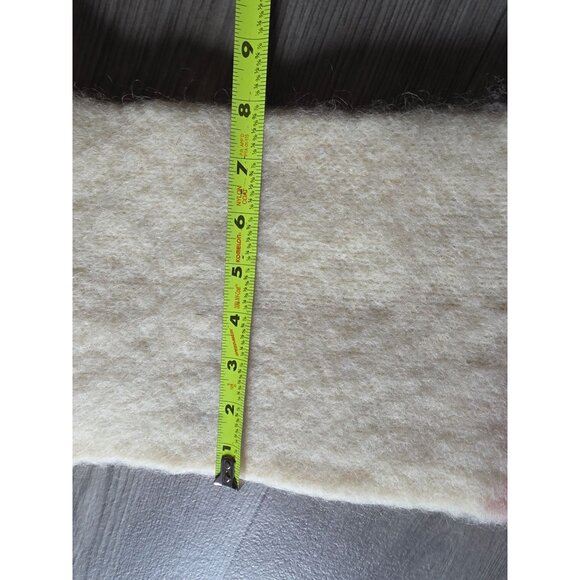 Vintage Hand-Knitted Wool & Mohair Striped Scarf - Picture 7 of 8